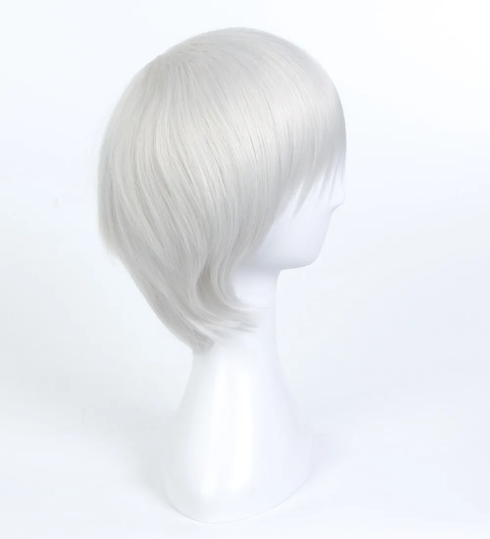 NieR:Automata 9S Silver White wig YoRHa No. 9 Model S Men Anime Cosplay wig