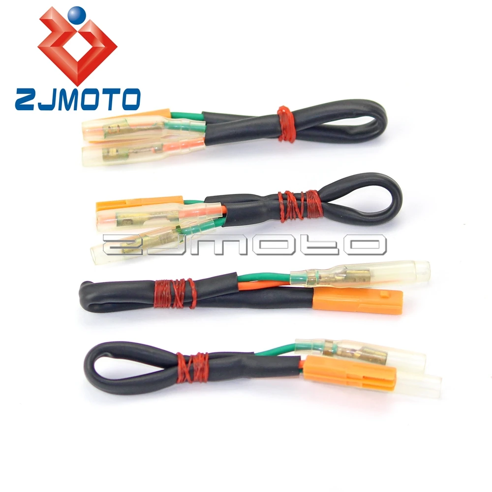 4x Motorcycle Rear Indicator Adaptor Leads Connector Leads For Honda CBR600RR CBR1000RR CTX700 NC700 CBR500R CBR650