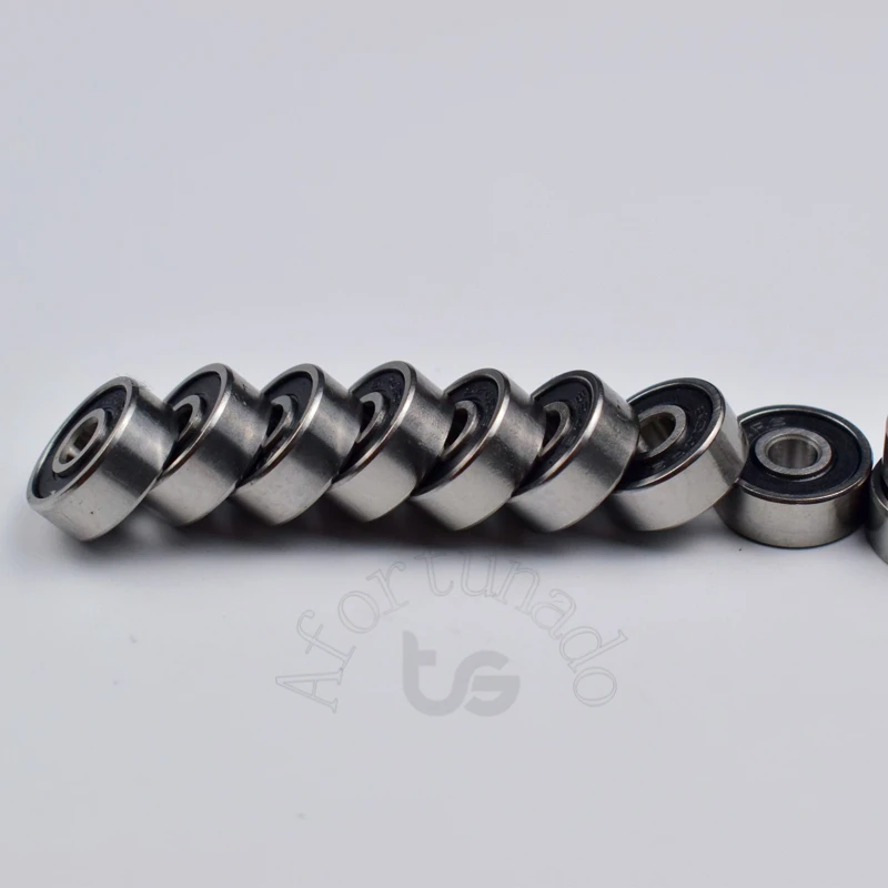 624RS 4*13*5(mm) Bearing 10pcs  free shipping chrome steel Rubber Sealed High speed Mechanical equipment parts