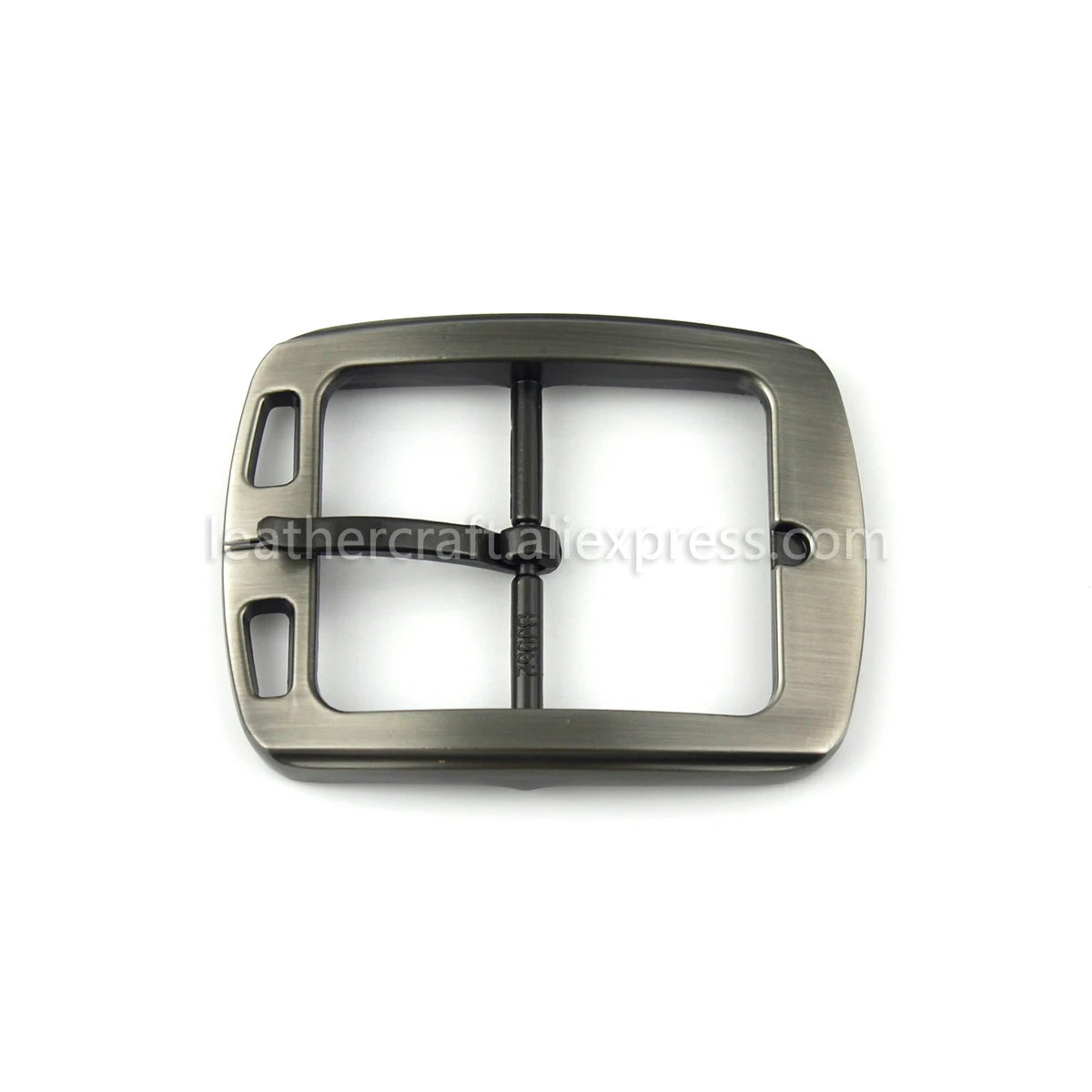 1pcs 40mm Fashion Belt Buckle Men Casual Metal Laser Brushed Buckle Single Pin  Center Bar for leather Crafts Belt