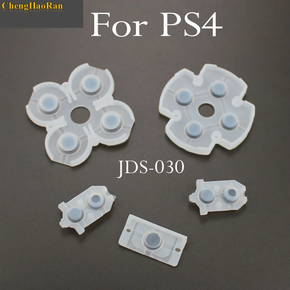 ChengHaoRan nuovo 1set per Playstation 4 cuscinetti conduttivi in gomma siliconica Dualshock per la sostituzione delle parti di riparazione del Controller PS4