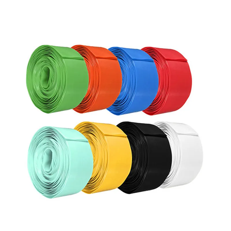 PVC Heat Shrink Tubing Tube Wrap Kits (18650 18500 Battery) 29.5MM Flat 18.5MM in Round 5 Colors