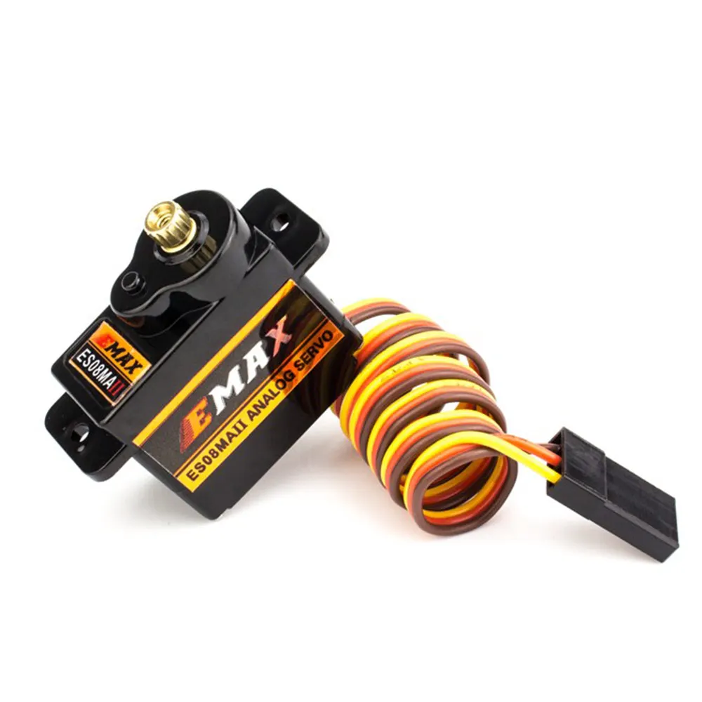 Original EMAX Official ES08MA II 12g Mini Metal Gear Analog Servo For RC Plane FPV Drone Racing 4Pcs