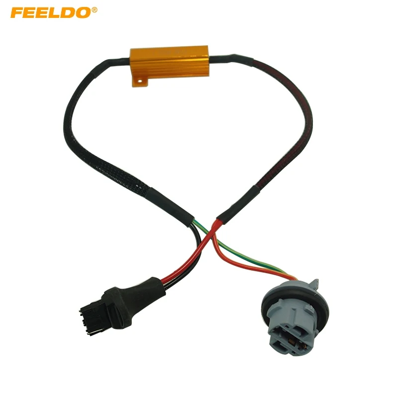 

FEELDO 2Pcs Canbus Error Free Resistor LED Decoder Warning Error Canceller For 7440/7441/992 LED Turn Signal Bulb #AM5334