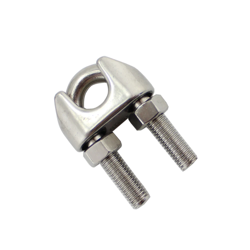 5 pcs per lotto Corda del Filo di Clip In Acciaio Inox 316 Wire Rope Grip Cavo Morsetti 10 millimetri