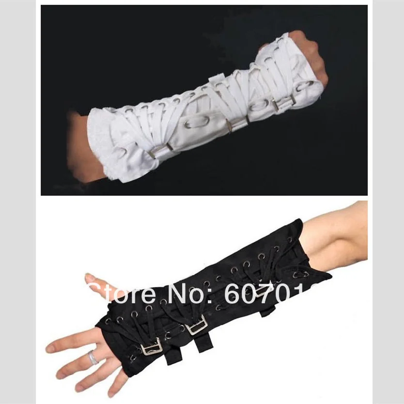 Show impersonator Michael Jackson collection Black White Punk Cotton Adjustable ArmBrace Glove Performance Party Halloween