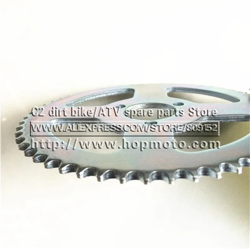 54 teeth T8F 3 screw Factory direct wholesale mini cross/scooter rear sprocket 54 teeth for T8F chain/Free shipping