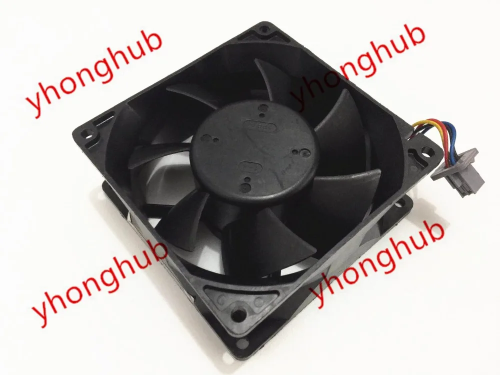 NMB-MAT 3615KL-04W-B76 V07 DC 12V 1.60A 92x92x38mm 4-wire Server Cooling Fan