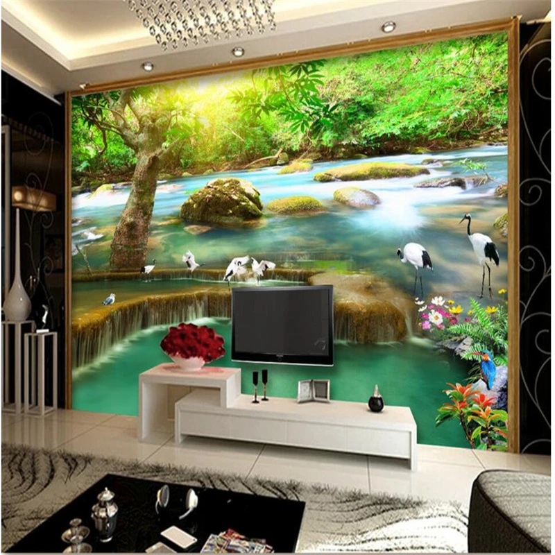 Beibehand-papel de parede cascata com guindaste