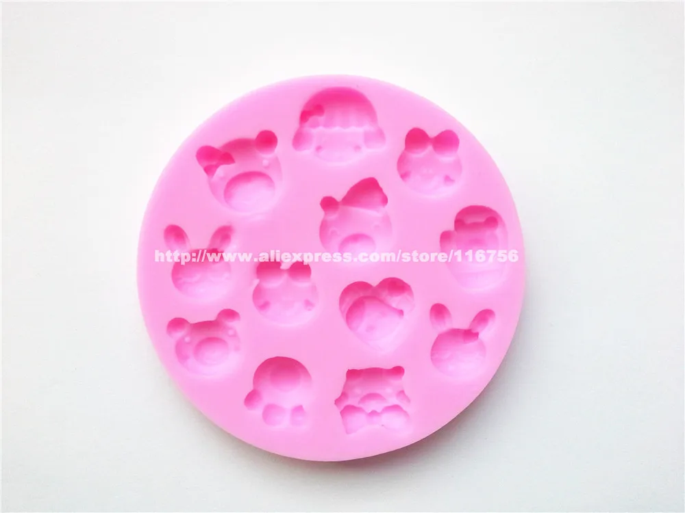 

Free Shipping Heads & Feet Shaped Silicone Mold Cake Decoration Fondant Cake 3D Food Grade Silicone Mould 053