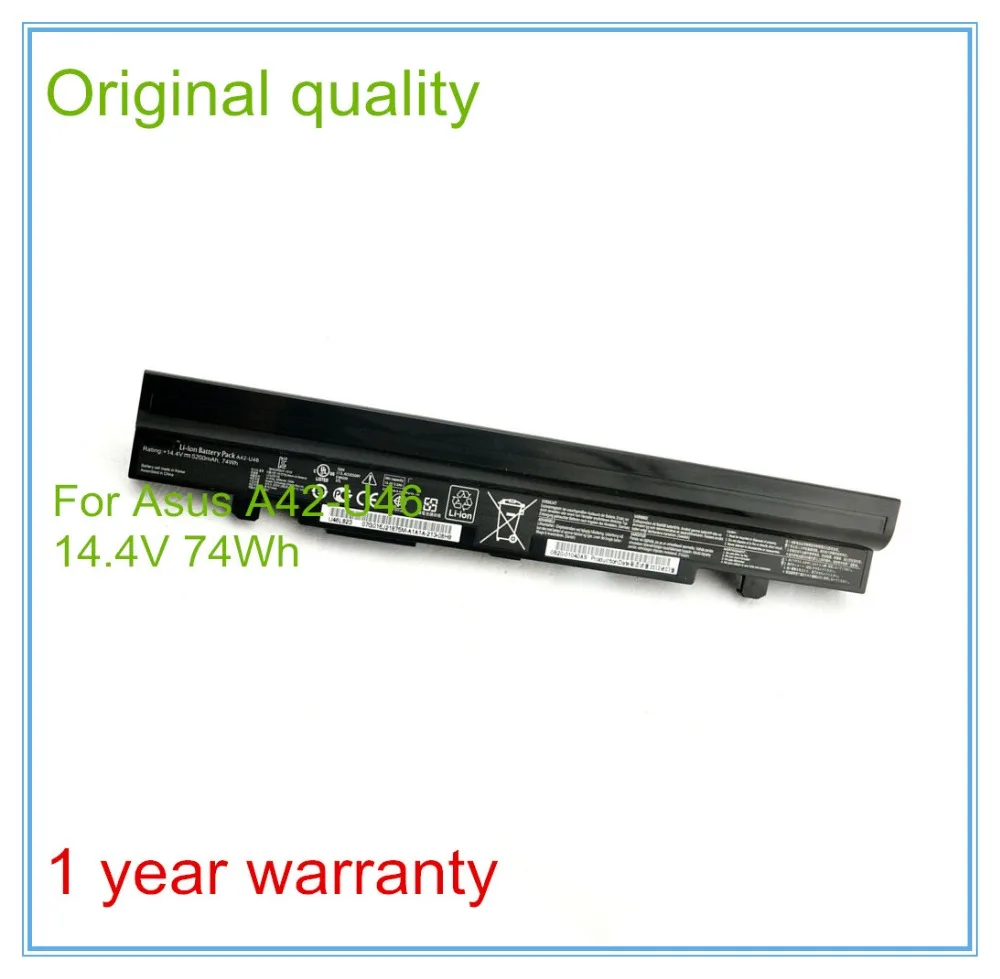 74Wh 8Cell Original New Laptop Battery for U46 U46E U46J U46S U46SV U56 U56S U56J U56SV A42-U46 A32-U46 A41-U46