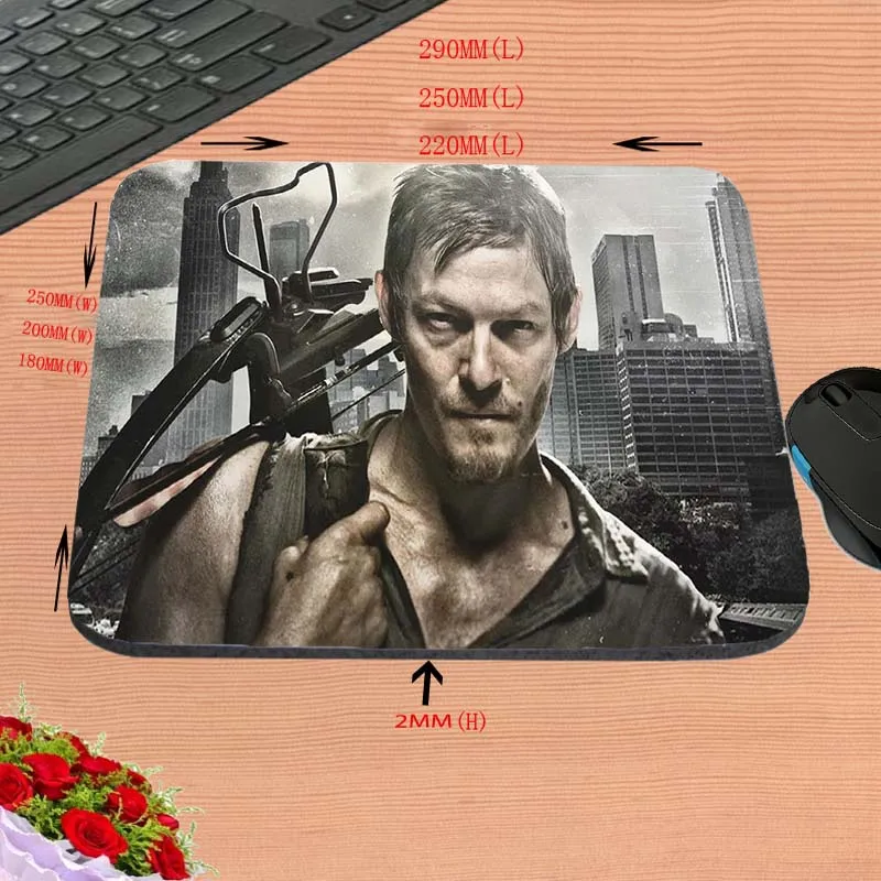 Mairuige The Walking Dead Anti-Slip PC Laptop Mouse Pad Office Computer Table Mat Gamepad Desk Accessory Mouse Pads Playmat