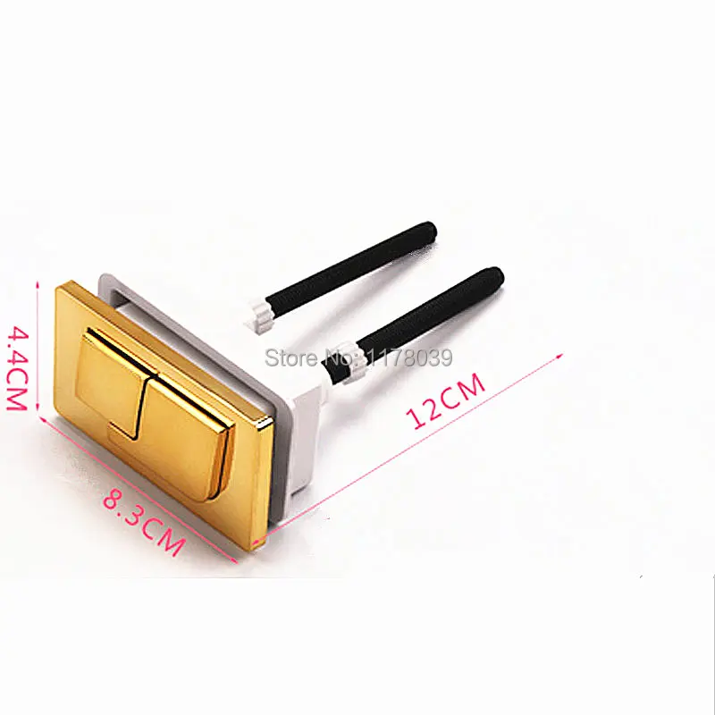 8.3X4.4cm Rectangular Toilet double push button,Toilet seats water tank ceramics cover Flush switch push button,J17344