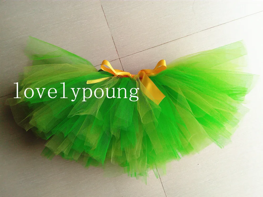 Girls Fluffy Tutu Skirt Green Tutu Ballet Tutu Skirt Birthday Gift Costume Dance Tutu Skirt