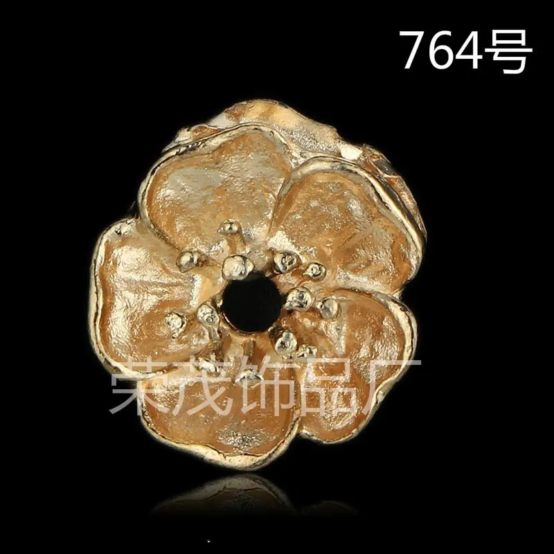 

50PCS 11MM Gold color Zinc Alloy Flower Charms Diy Handmade Jewelry Findings Accessories