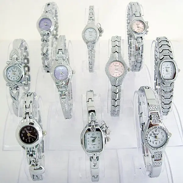 10pcs/Lot. Wholesale Price Bulk Mixed Cute Silver Lady Women Watch Quartz Wristwatches Gift Hot Sale JB2T