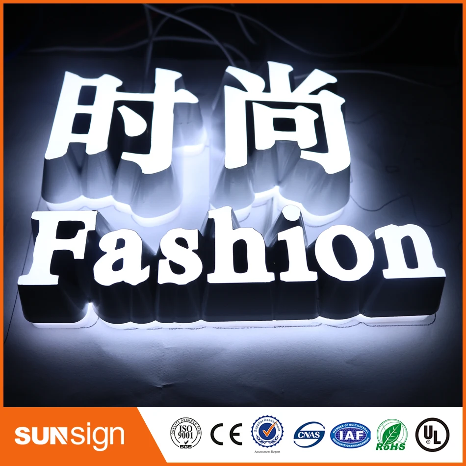 Super good look Acrylic store front wall mount Mini LED Channel Letter Sign