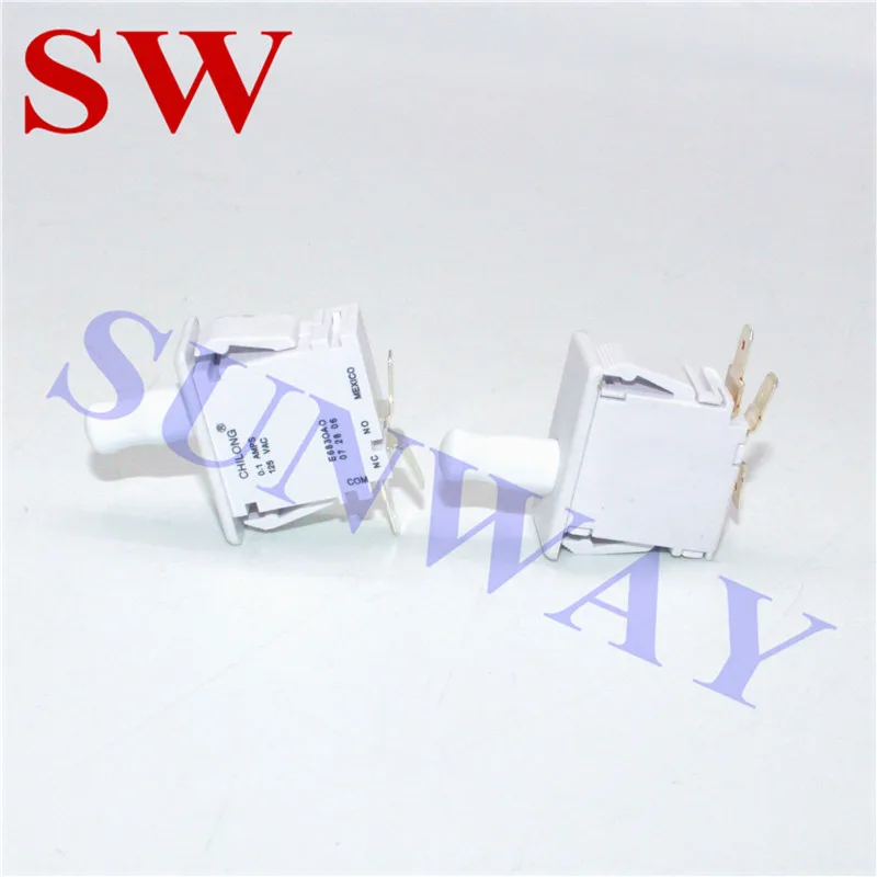 Interruptor branco, 20 peças, acessórios para máquina de fliperama, porta de moedas, microinterruptor, gaveta, 6 terminais, branco