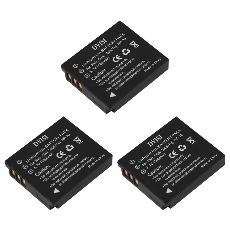 1.5Ah CGA-S005E DMW-BCC12 DB-60 DB-65 BP-DC4 NP70 Battery for Panasonic Lumix DMC-FX180 DMC-LX1 DMC-LX2 LX3 FS1 FS2 FX01 FX07