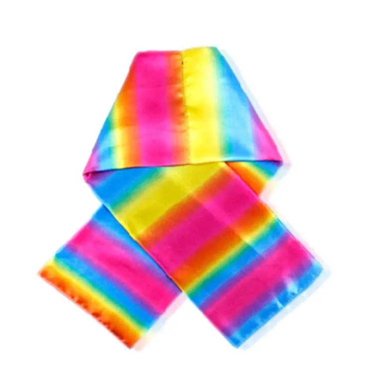 

2021 Direct Selling Change Color Scarf Rainbow Silk Streamer Close-up Magic Tricks For Magic Prop Kid Children Fun Toy Gift 2021