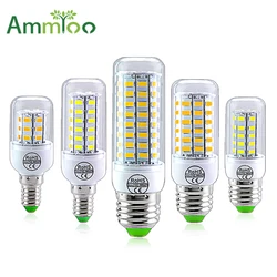 E27 LED E14 LED SMD 5730 220V Ngô Sáng 24 36 56 72 Đèn LED Lamparas LED Chandelie trang Trí Nhà Ampoule Led