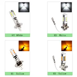 Luz do carro do diodo emissor de luz nevoeiro conduziu a lâmpada de alta potência-farol 12v 5630 k do estacionamento da fonte de luz do carro dos bulbos do automóvel de h3 h1 6000 smd