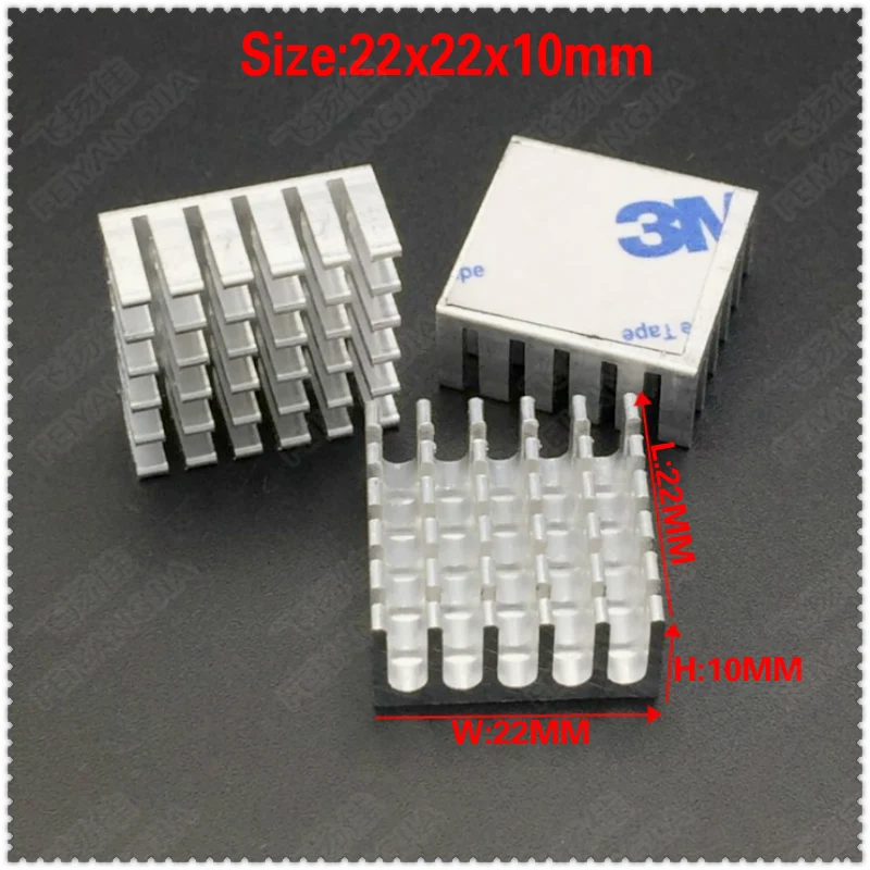 

(Free shipping )20pcs Computer Fin Radiator Aluminum Heatsink Heat sink for Electronic Heat dissipation Cooling Pads 22*22*10mm