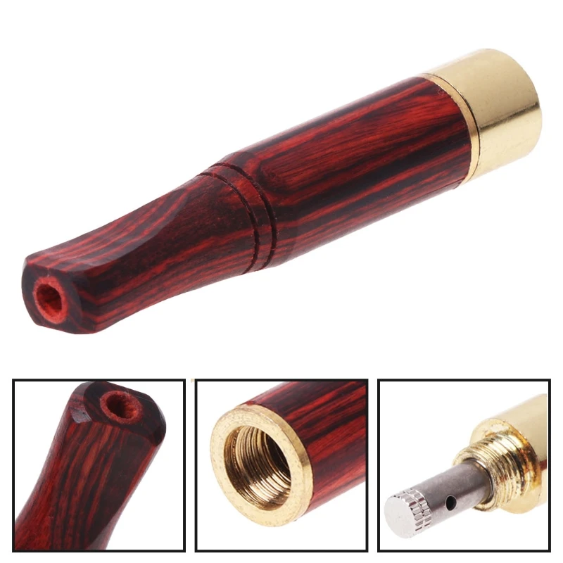 Smoking Pipe Bit Straight Filter Wooden Polish Smoke 6mm/8mm Cigarette Holder