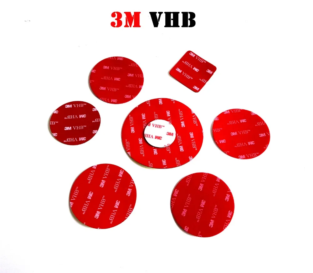 3M VHB junta adhesiva con forma de círculo redondo doble para coche, grabadora, soporte para teléfono, diámetro de 10mm, 20mm, 25mm, 30mm, 40mm