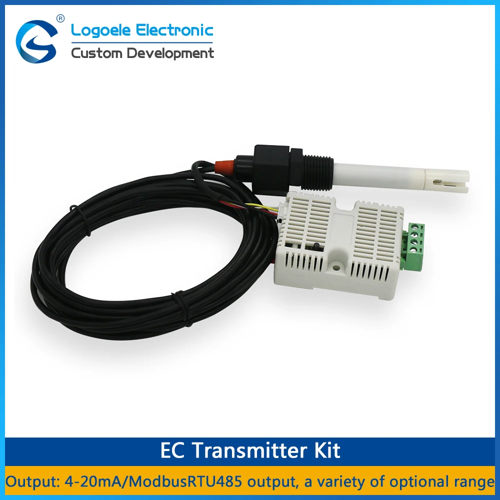 Imagem -02 - Kit de Módulo Sensor ec Tds Qualidade da Água Transmissor de Condutividade Elétrica à Prova d Água Rs485 420ma 010v