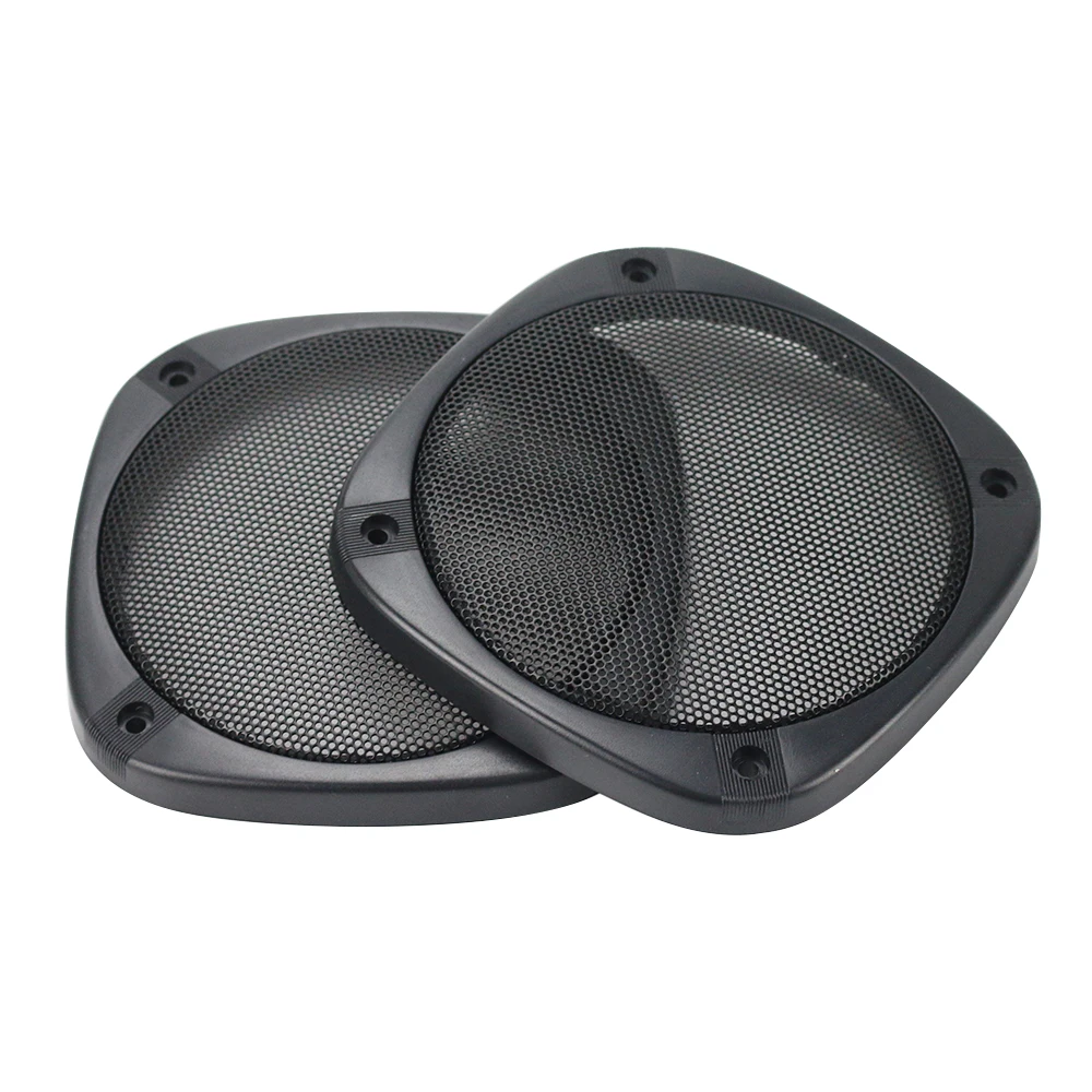 GHXAMP 2PCS 5 inch Car Speaker Grill Mesh Protective Cover ABS
