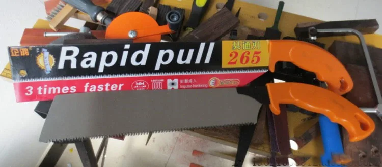 Tiga Kali Cepat Tangan Saw Gergaji Kayu gigi Halus Alat Tukang Kayu