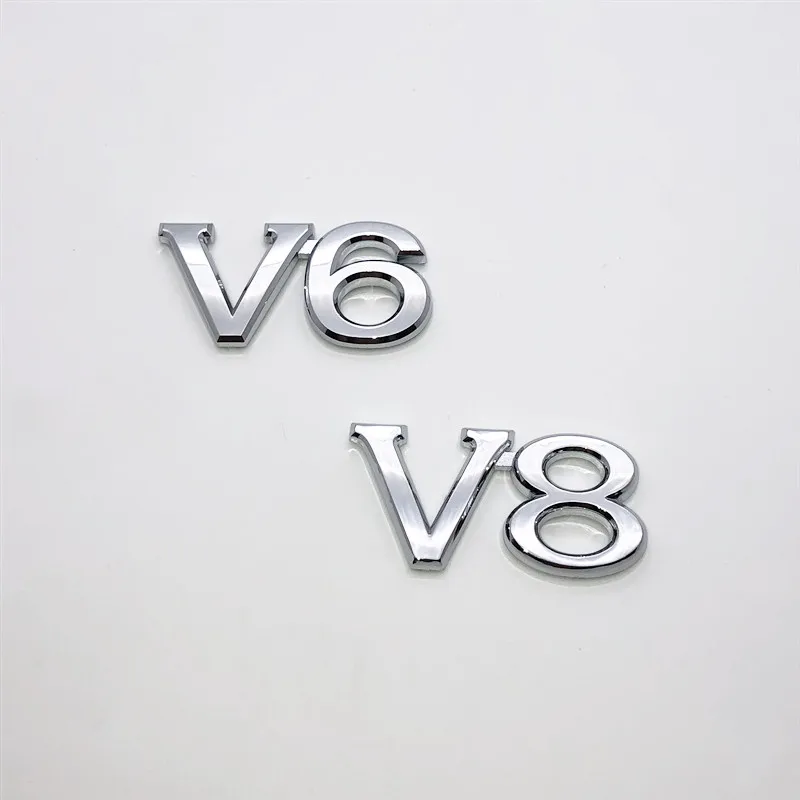 Emblem for CROWN Toyota V6 REIZ V8 Sign PradoTundra Trunk Lid Sticker Displacement Auto Accessories Modification Labeling logo