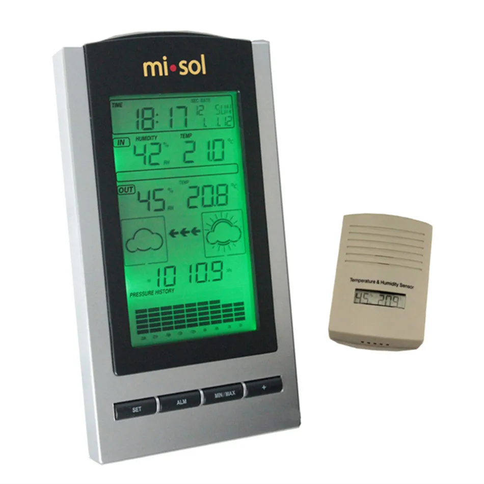 

WH-1150 Wireless Weather Forecast Indoor and Outdoor Temperature and Humidity Air Pressure Measurement Home Wireless Station