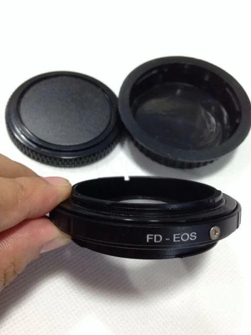 

Lens Adapter FD Lens to For canon with Optical Glass Focus Infinity rear cap body cap 450D 50D 5D 500D 550D 600D 650D 700D