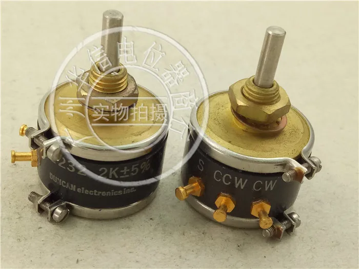 [VK] DUNCAN imported conductive plastic potentiometer 1232 2K shaft diameter 3MM switch