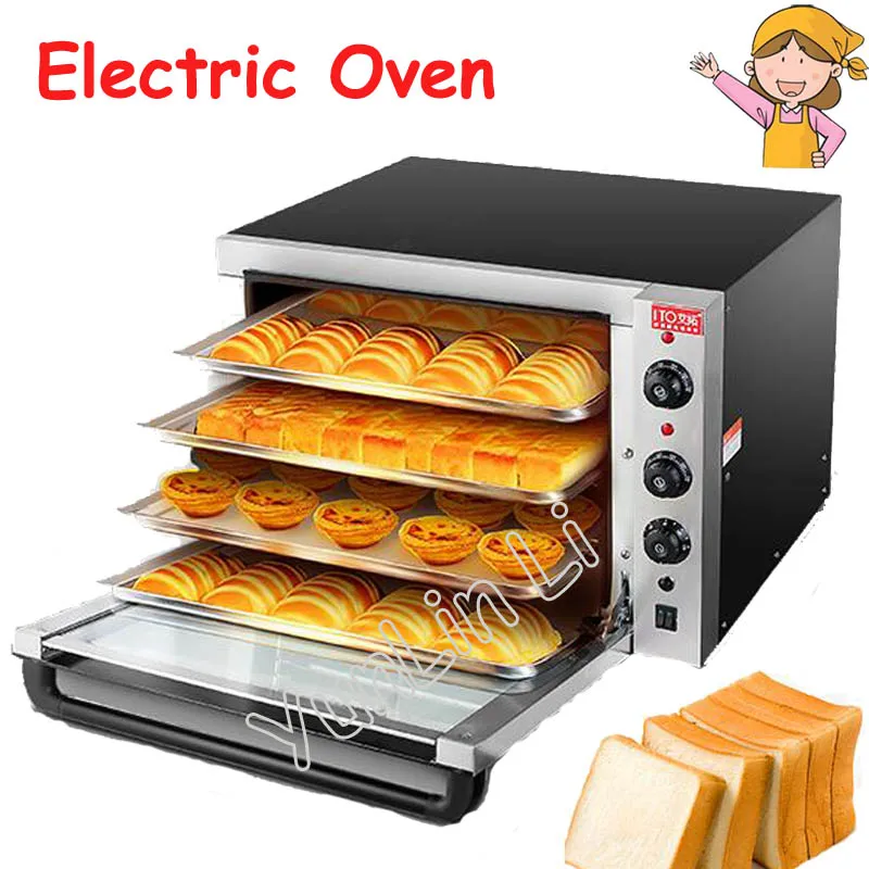 

220V Large Capacity Oven 4500W Commercial Electric Oven Cake Bread Large Pantry Oven Hot Air Circulation Oven