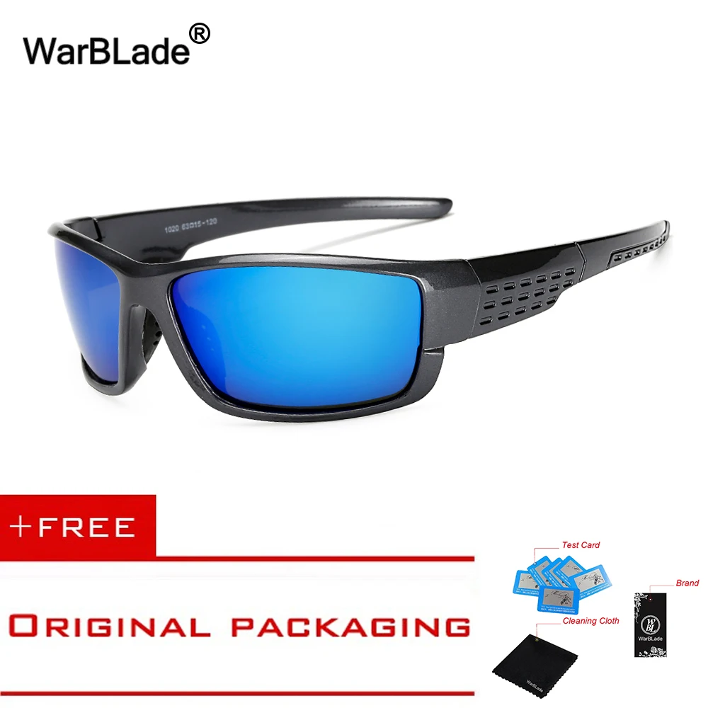 

WarBLade Coating Mirrors Polarized Driving Sunglasses Men Top Quality Goggles UV400 Shades Brand Designer Sun Glasses 1020