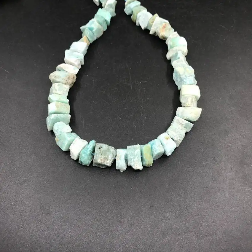 6 Stone Choice,Raw Nugget Chips Beads,42-52pcs/strand Irregular Rough Amazonite Lapis Aventurine Fluorite Quartz Pendant Jewelry