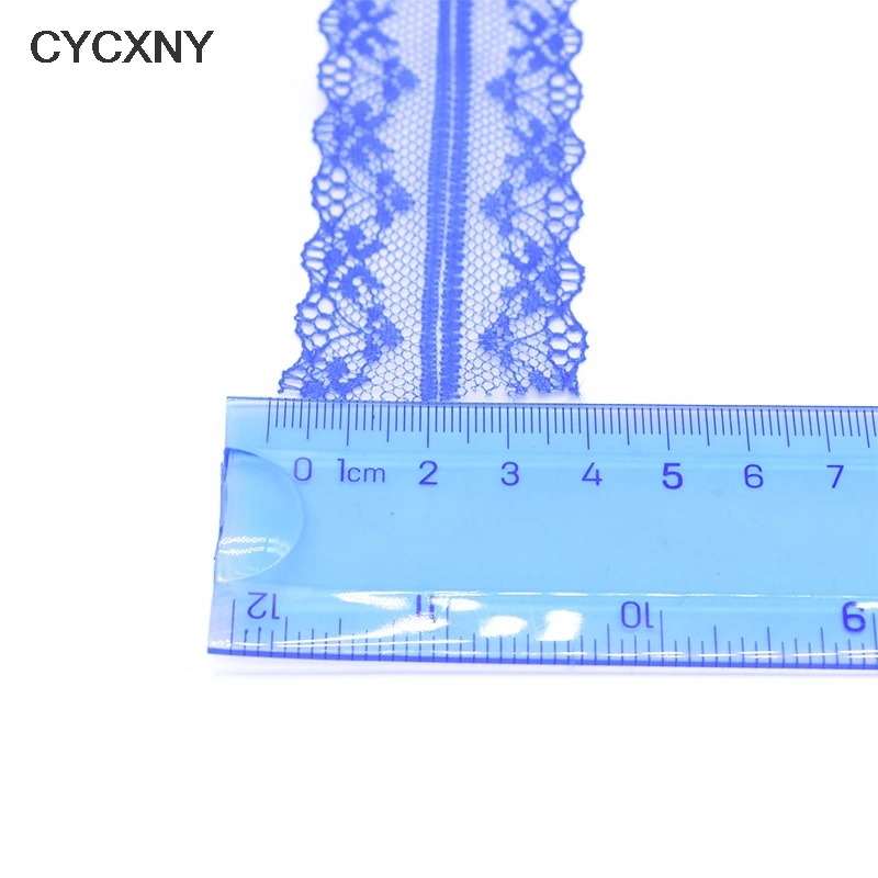 20m White Lace Trim 4cm Beautiful Lace Ribbon Tape DIY Embroidered African Lace Fabric for Sewing Accessories Wedding Craft