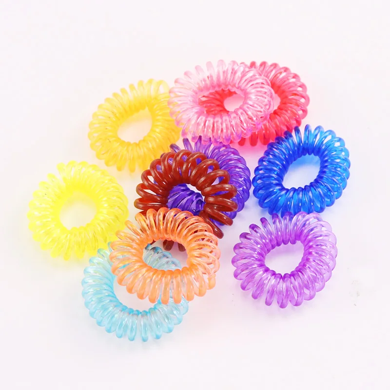 Cintas elásticas de colores para el pelo para niña, cintas pequeñas para el pelo de 2cm, accesorios para el cabello, 10 unidades por lote