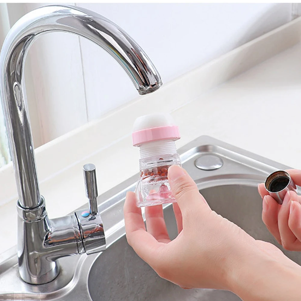 360 degree rotation splash faucet filter tip kitchen water filter sprayer tap water filter kitchen supplies