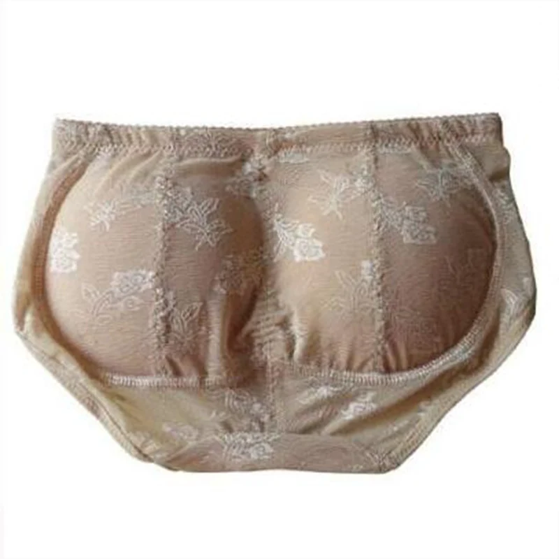 New Novelty 1Pc Women Push-up Fake Ass Briefs Removable Sponge Padded Jacquard Fake Buttock Body Shaper Panty Detachable