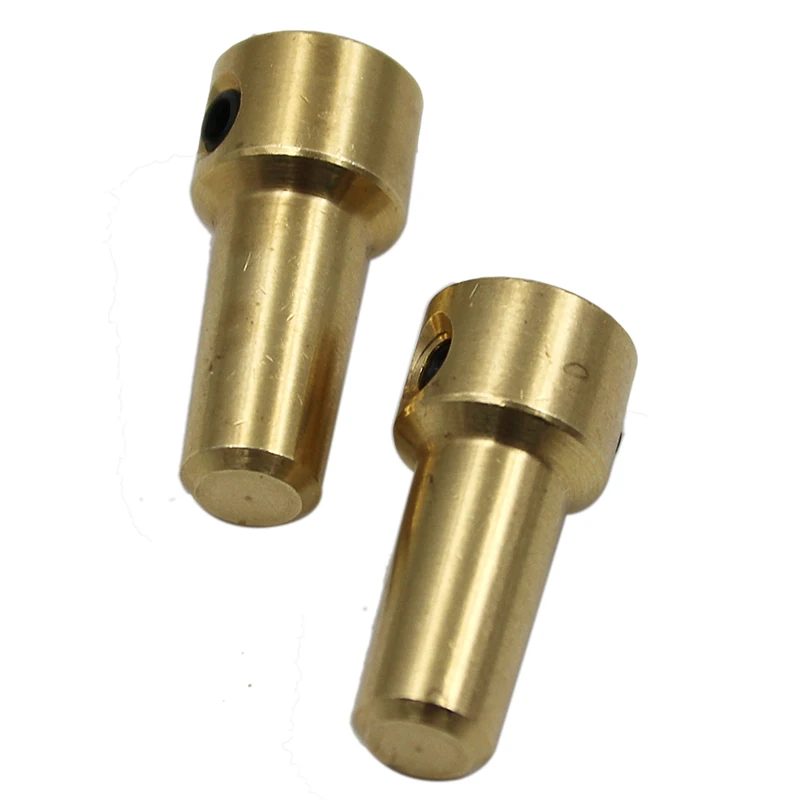 2 set Ottone 3.17mm Albero Motore Elettrico Mini Mandrino Giunto Motore Connettore Asta Per 0.3 ~ 4mm Jt0 Elettrico Dirll Mandrino Morsetto