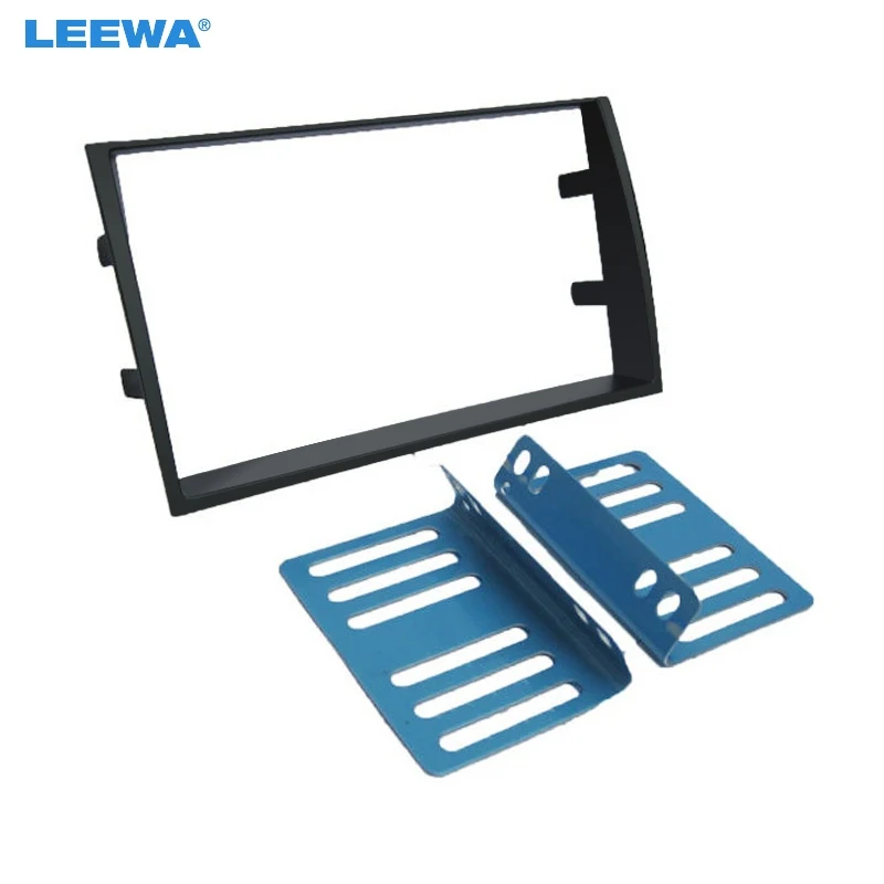 

LEEWA 2Din Car Refitting DVD Radio Fascia Frame for KIA Venga Dashboard Installation Mount Frame Panel Trim Kit #CA5166