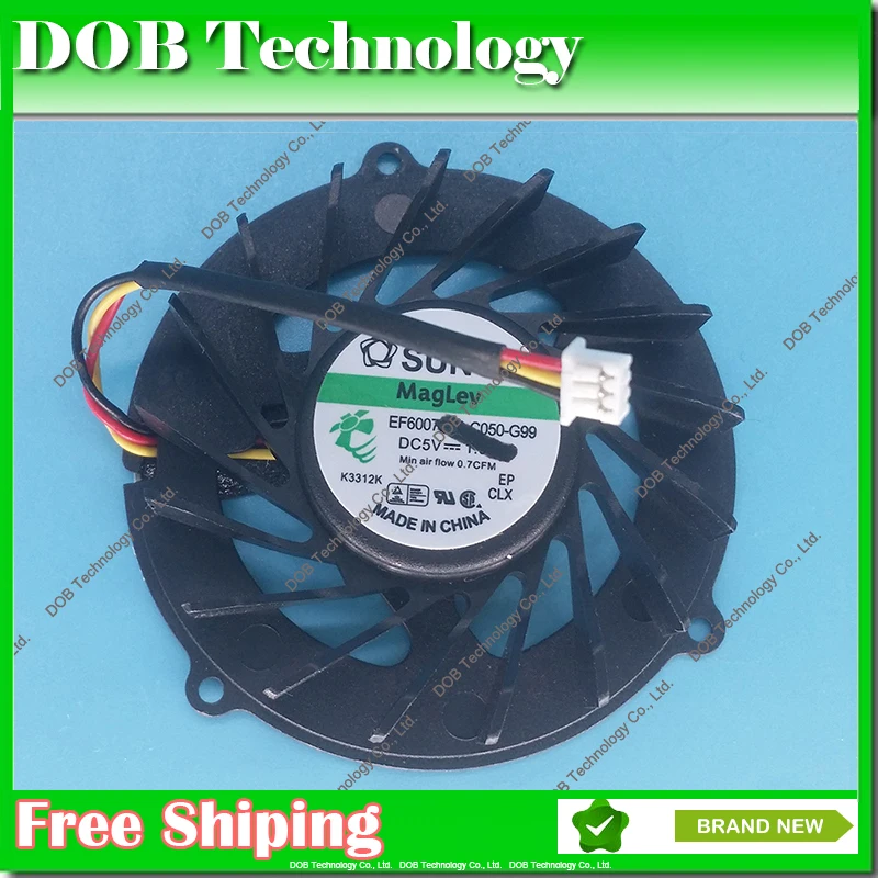 

New Laptop CPU Cooling Fan for Acer Aspire 2930 5530 5530G 4730 4730Z serie KAKC03 3 pin cooler fan