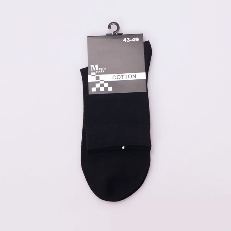 10PCS=5 Pairs Men Cotton Socks Plus Extra Large Big Size 45,46,47,48,49 Business Dress Socks Meias Calcetines Sox Long Tube Crew