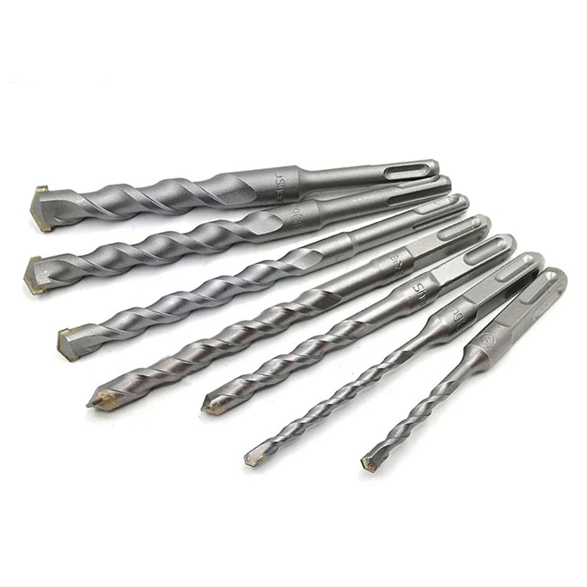 200mm, 350mm 16/18/20/22/25/28/30mm Plus Drill Bit for Rotary Hammers Round / Square Shank Drill Bits for Cement Wall Concrete