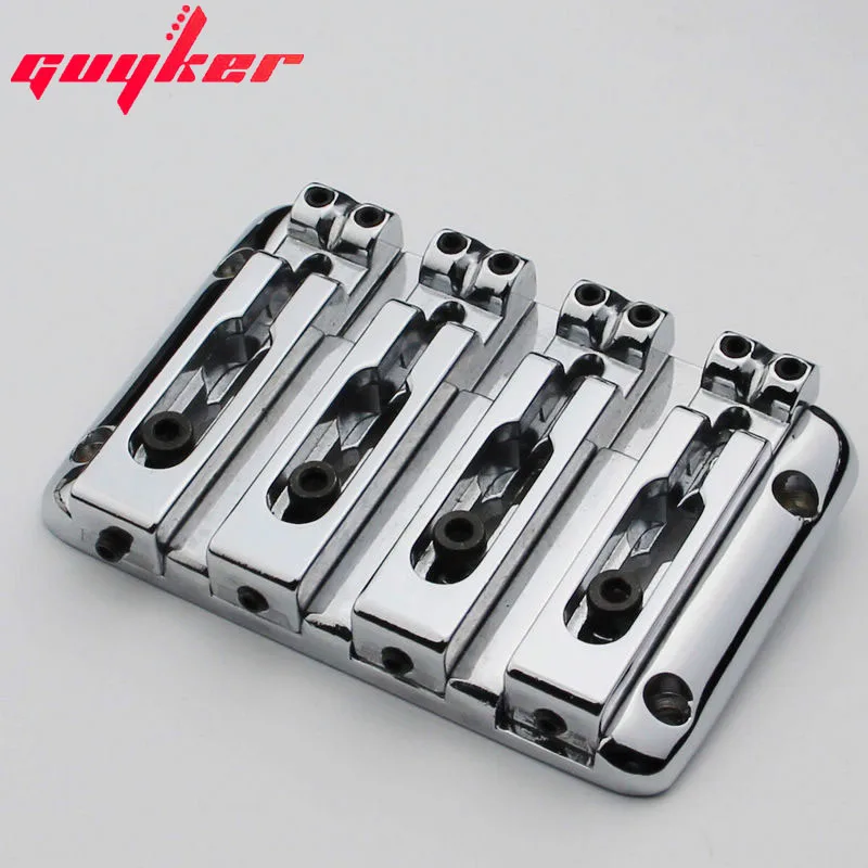 NEW 4 String Bass Guitar Bridge BB204 Chrome