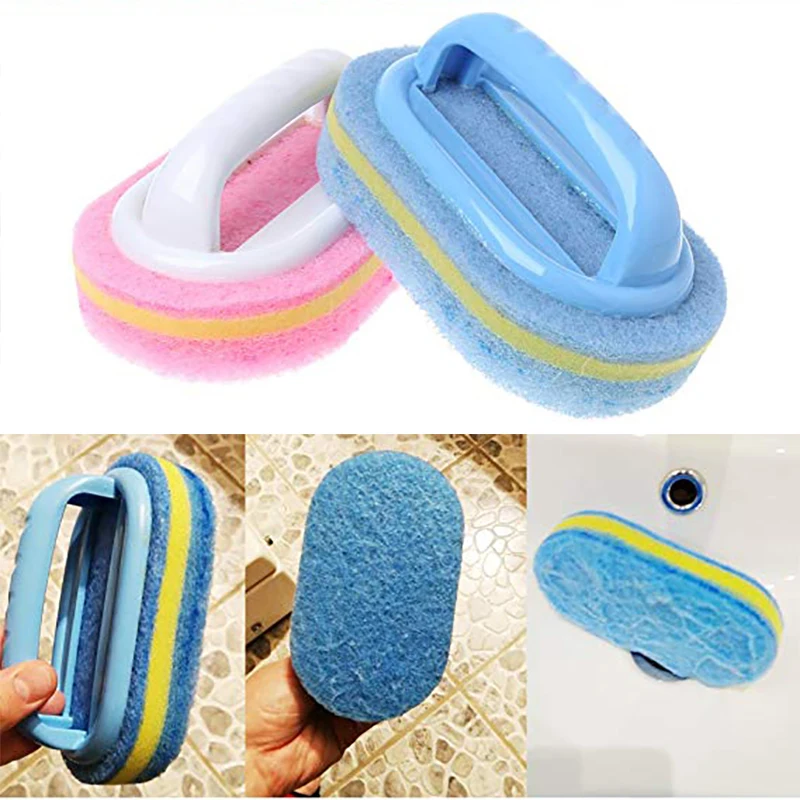 WALFOS Strong Decontamination Bath Brush Magic Sponge Tiles Brush Kitchen Supplies